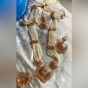 4 pieces Choker Set, Bridal,Fancy, Long Malla.light weight jewelry,New, latest